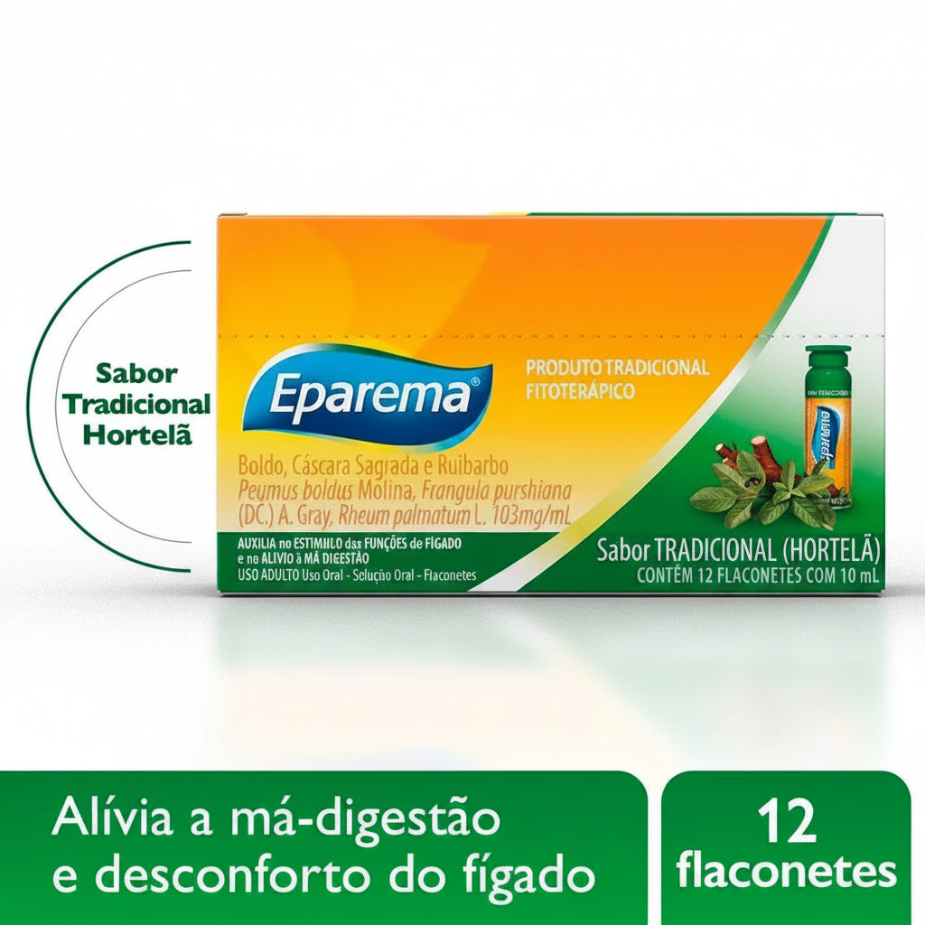 Eparema Sabor Hortelã 12 flaconetes x 10ml 220g